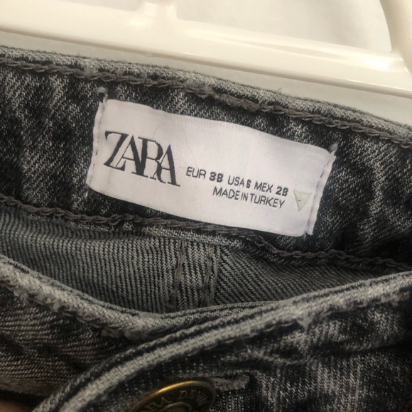 ZARA ankle dark grey jeans - Picture 2 of 5